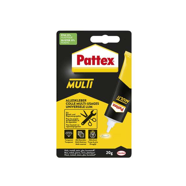 Pattex - Alleslijm Multi tube 20gram op blister | 6 stuks