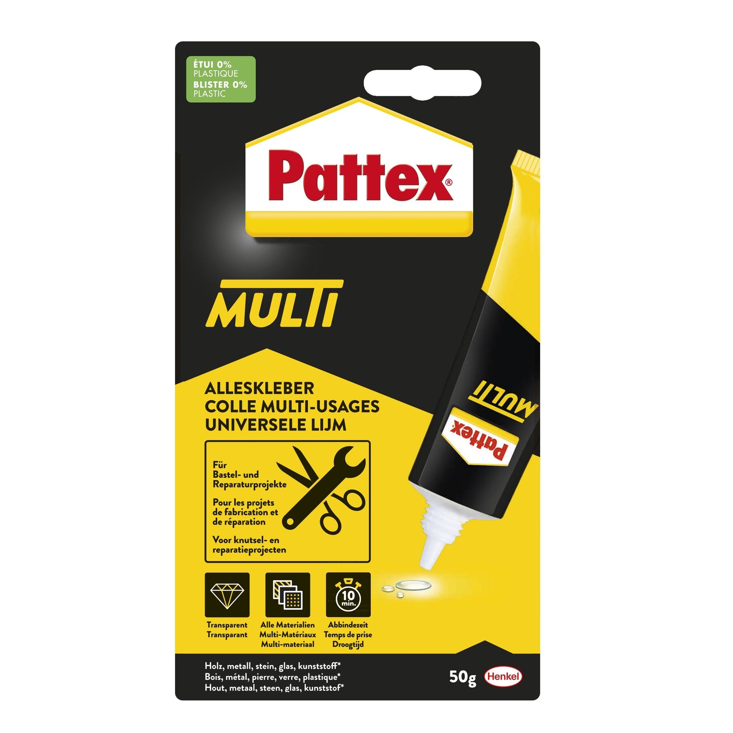Pattex - Colle tout usage Multi tube 50gramme sur blister