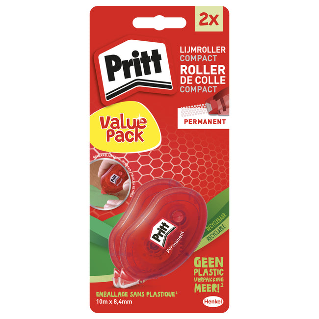 Pritt - Glue roller Compact permanent 2nd half price on blister