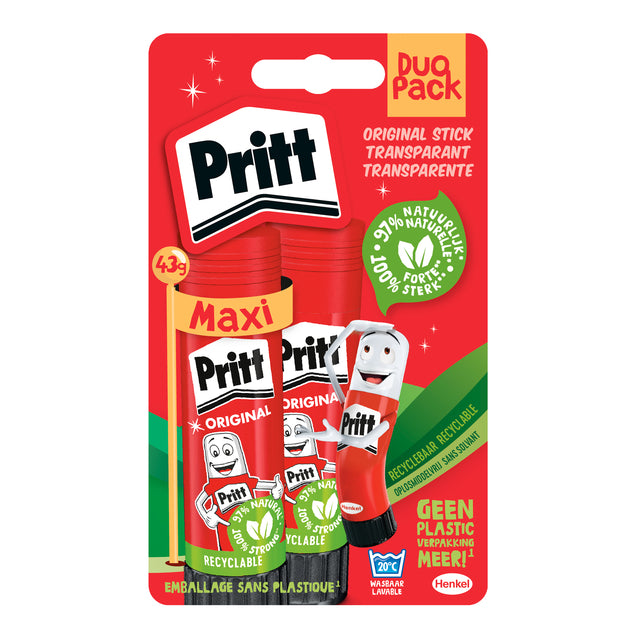 Pritt -  Lijmstift stick original 43gr blister