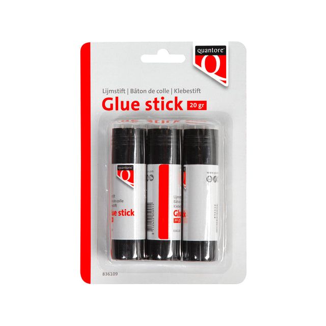 Quantore - Lijmstift 3x20gr blister | 12 stuks