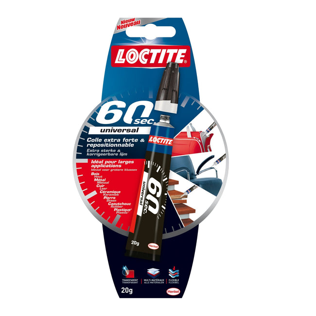 Loctite - Colle tout usage 60 secondes tube 20 grammes