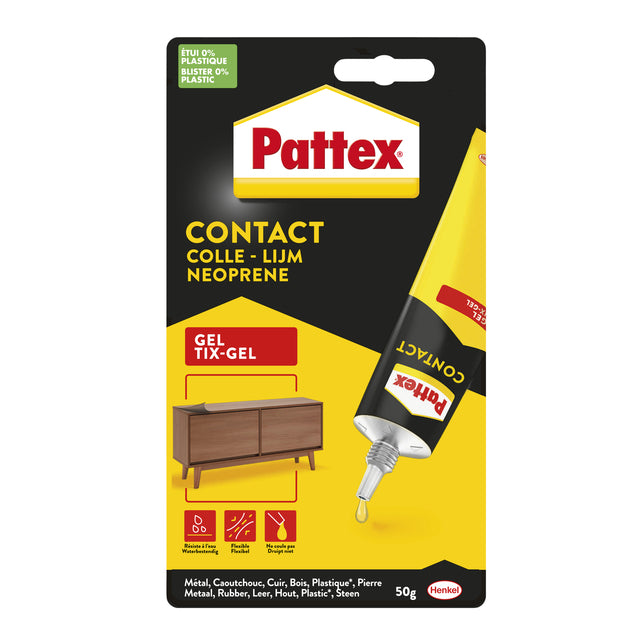 Pattex -  Alleslijm  tixgel tube 50 gram op blister