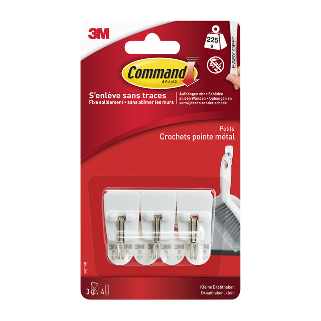 Command -  Draadhaak incl bevestigingsstrip 3 stuks