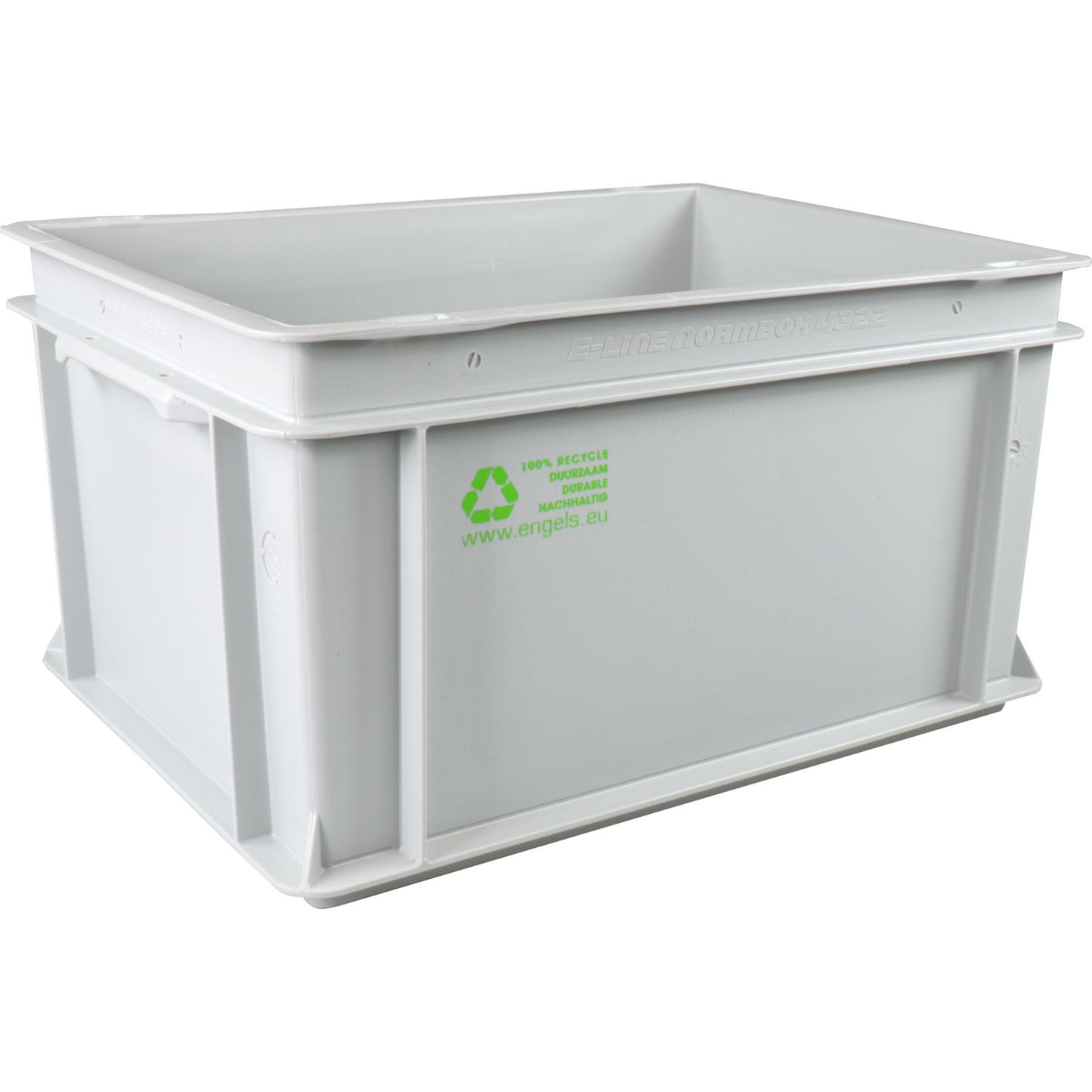 Klika - Bak | HDPE | geschlossener Griff | Transportbox | 400x300x220mm | Grau | 1 Stück