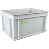 Klika -  Bak, HDPE, gesloten handgreep, transportbak, 400x300x220mm, grijs