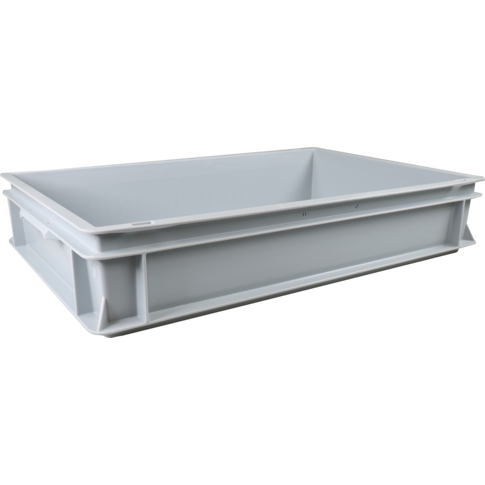 Klika - Bak | HDPE | geschlossener Griff | Transportbox | 600x400x120mm | Grau | 1 Stück