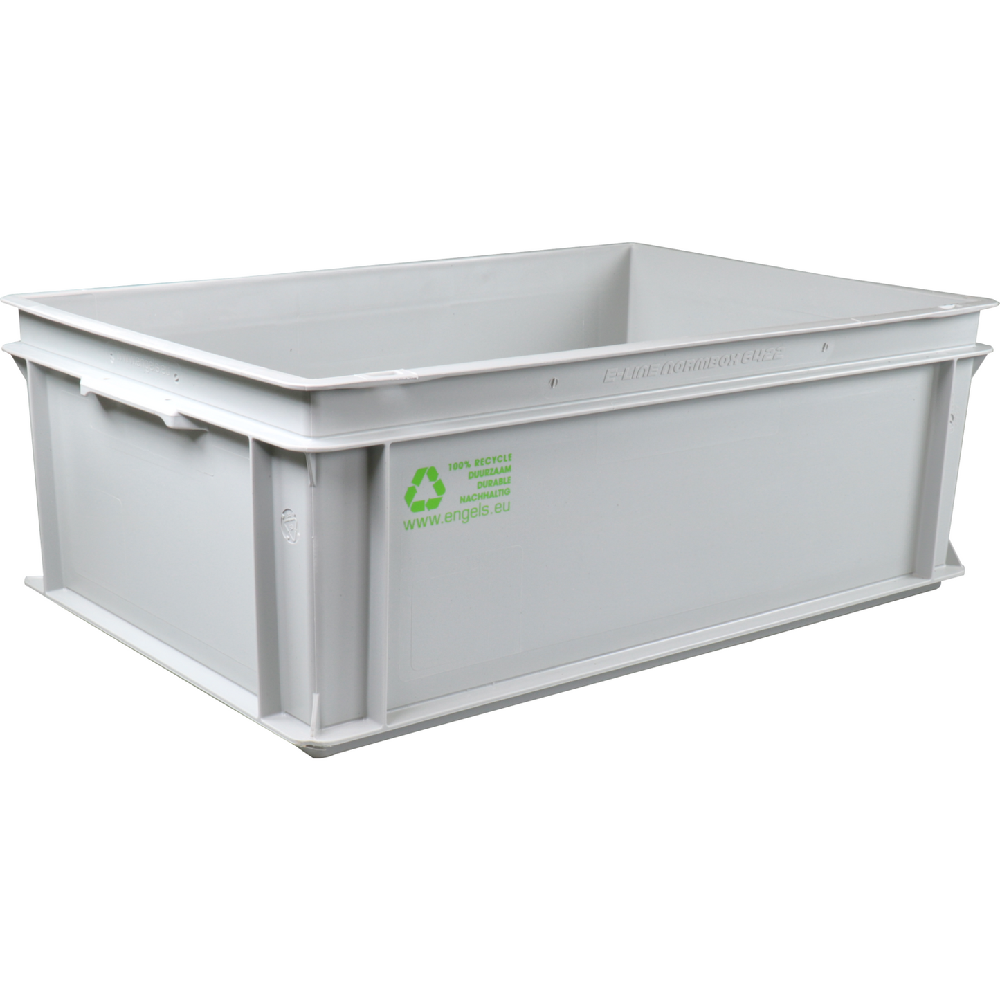 Klíka - Bak | HDPE | mango cerrado | contenedor de transporte | 600x400x220mm | gris | 1 pieza