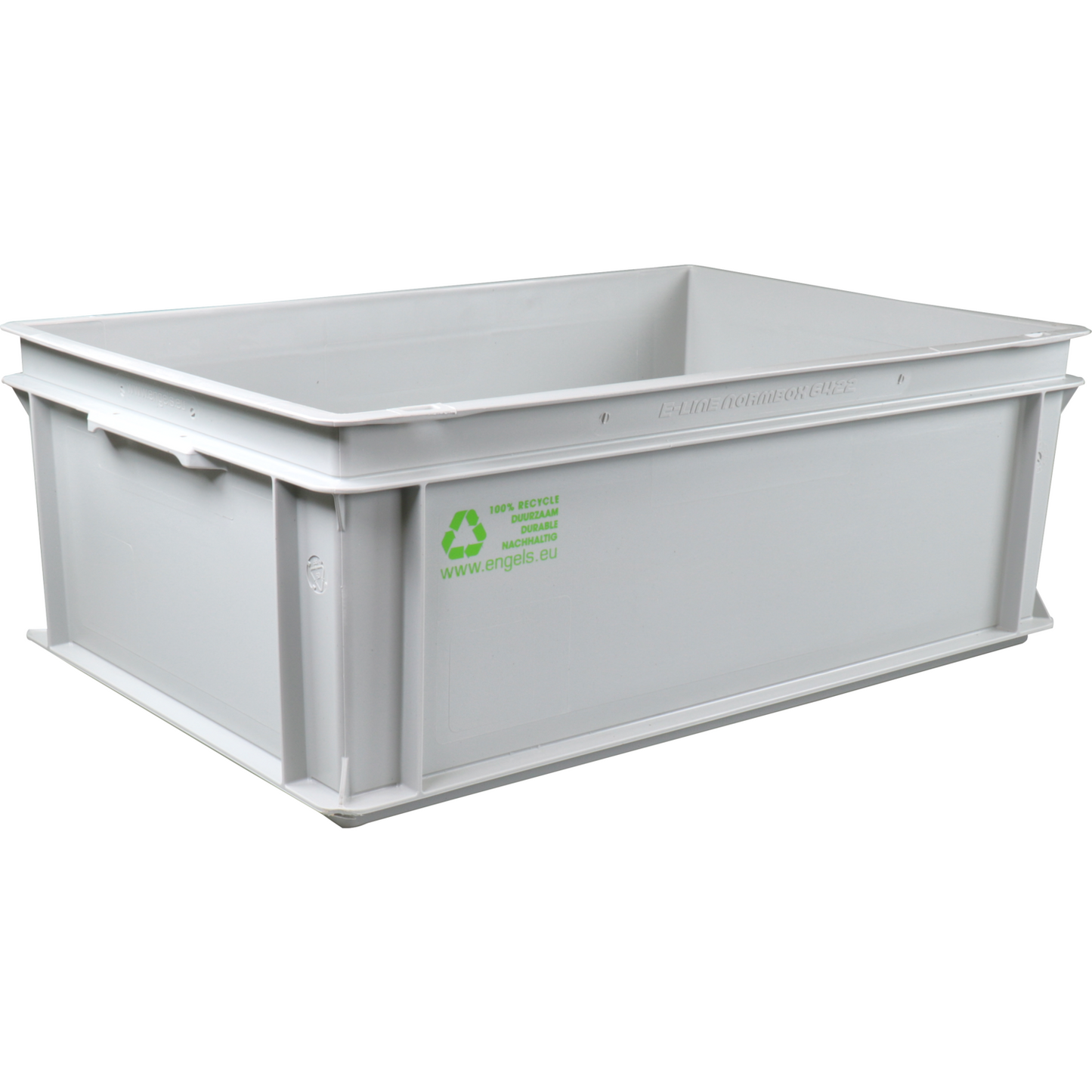 Klika - Bak | HDPE | geschlossener Griff | Transportbox | 600x400x220mm | Grau | 1 Stück