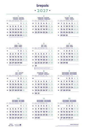 Brepols - Jahreskalender, 2026