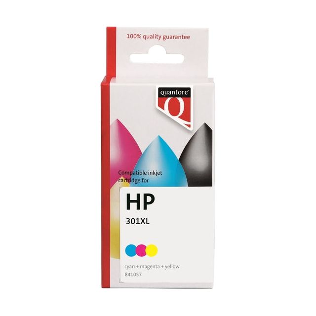 Quantore - Inkcartridge HP 301xl CH564EE HC Couleur | 1 pièce | 12 pièces