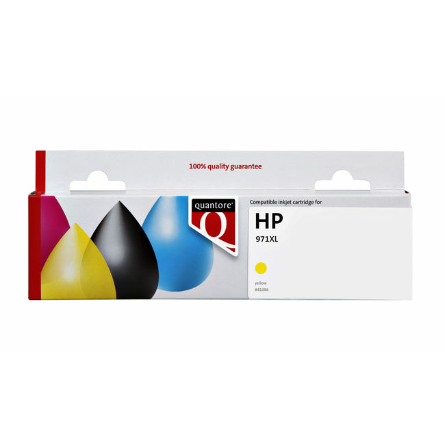 Quantore - Cartucho de tinta alternativo para CN628AE 971XL amarillo HC | 6 piezas