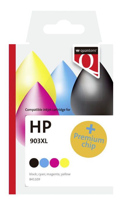 Quantore - Cartouche d'encre alternative pour 3HZ51AE 903XL noir 3 couleurs HC