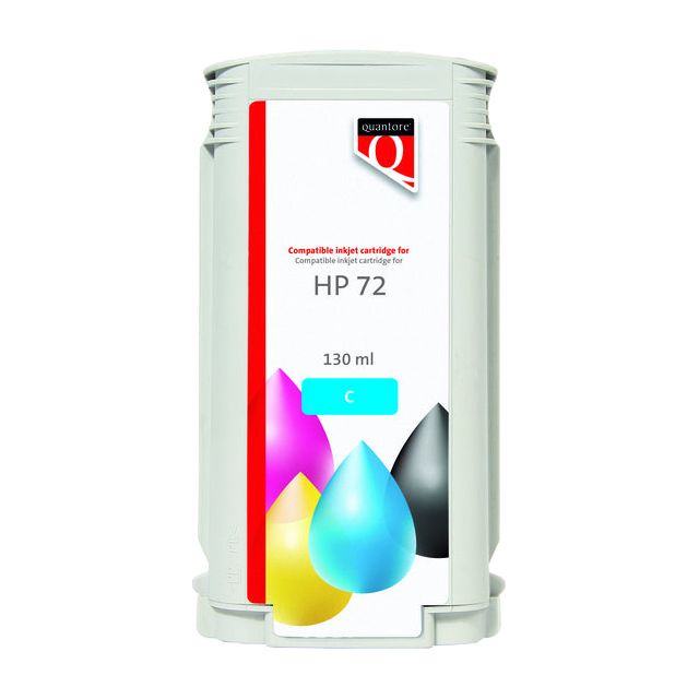 Quantore - Inkcartridge HP 72 C9371A Blue | 1 pièce | 12 pièces