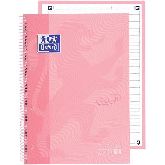 Oxford -  Notitieboek oxf touch europeanb a4+ lijn 80v prz
