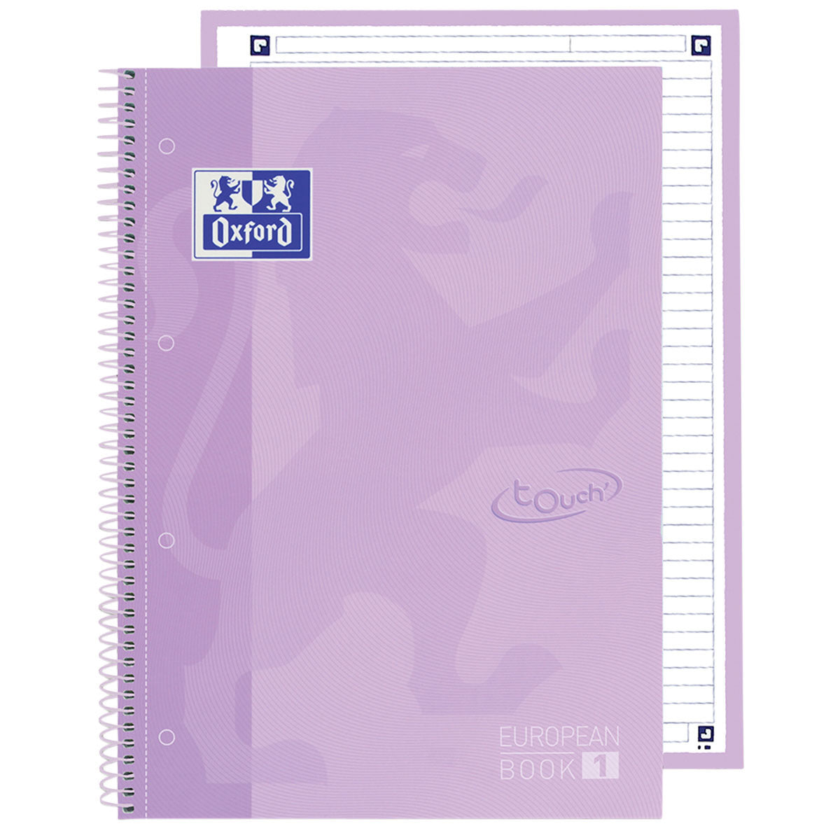 Oxford -  Notitieboek oxf touch europeanb a4+ lijn 160p pps