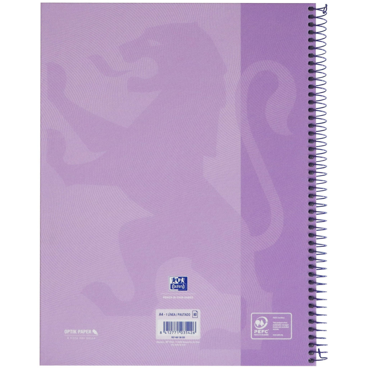Oxford -  Notitieboek oxf touch europeanb a4+ lijn 160p pps