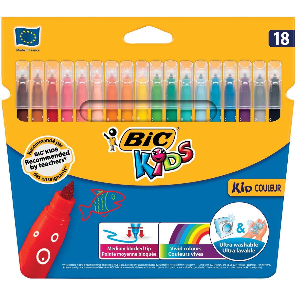 BIC KIDS - Filt Stilt Kid Cooleur 18 marqueurs