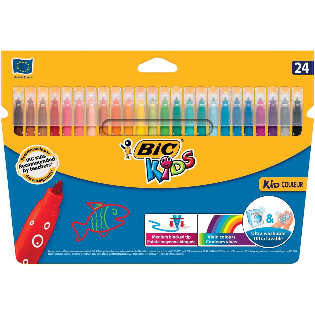 Bic Kids - felt-tip pen Kid Couleur 24 markers