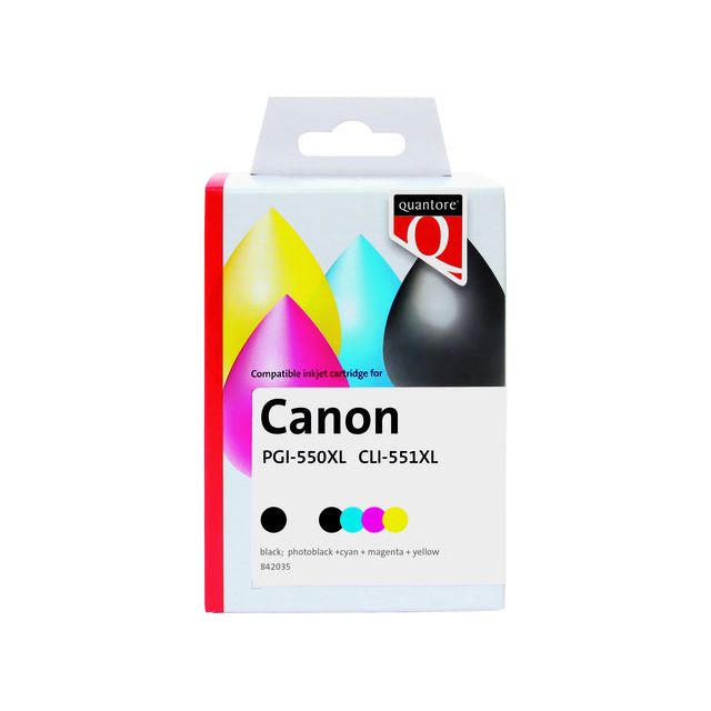 Quantore-inkcartridge Canon PGI-550XL CLI-551XL | Prendre 5 pièces