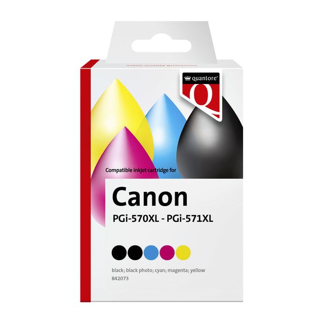 Quantore-inkcartridge Canon PGI-570XL CLI-571XL | Prendre 5 pièces