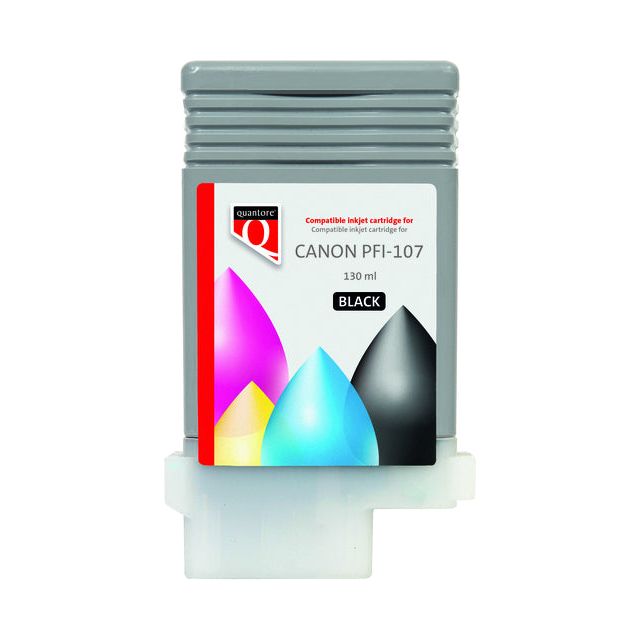 Quantore - Inktcartridge PFI-107 zwart | 12 stuks