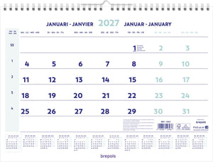 Brepols -   maandkalender, 2027