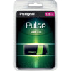 Integral - Clé USB 2.0 Pulse, 128 Go, noir/jaune