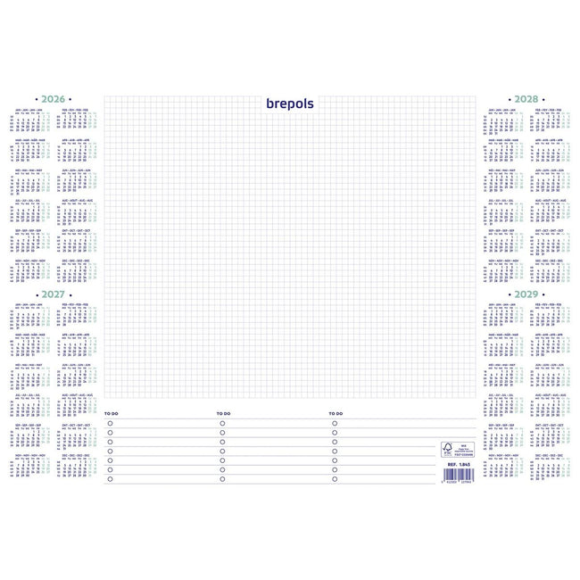 Brepols - Blocco base per scrivania, 2026