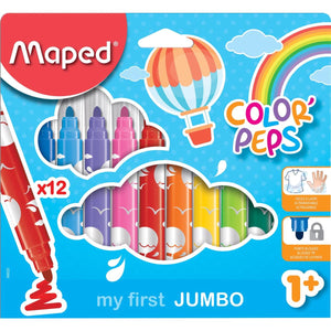 Maped -  viltstift Color'Peps Early Age, etui van 12 stuks, assorti