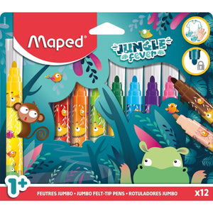 Maped -  viltstift Jungle Fever , etui van 12 stuks, assorti