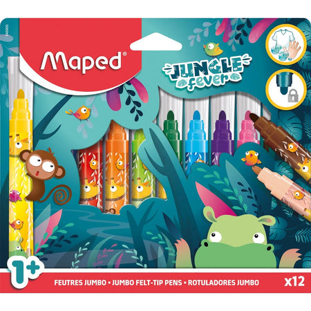 Maped -  viltstift Jungle Fever , etui van 12 stuks, assorti
