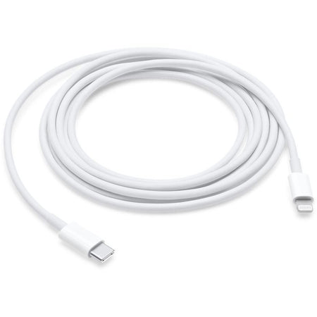 Apple - cable Lightning (8 pines) a USB-C, 2 m, blanco