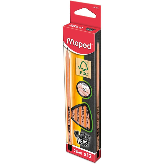 Mapted - crayon noir'Peps 2b, sans gomme