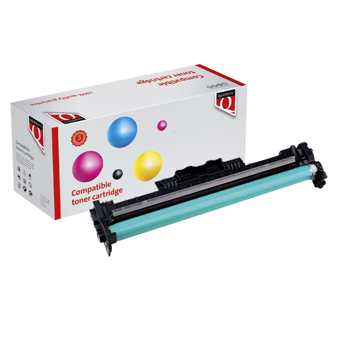 Quantore - Tamburo alternativo per alternativo per CF232A 32A nero