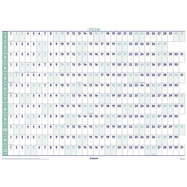 Brepols - agenda annuale, 2026