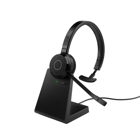JABRA -   Evolve 65 TE Headset Bedraad en draadloos Hoofdband Kantoor/callcenter USB Type-A Bluetooth Oplaadhouder Zwart