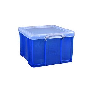 Boîte de rangement Really Useful 42 litres 520x440x310 mm bleu transparent