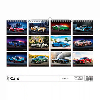 Helma 365 -  Kalender 2027  31.5x45cm autos