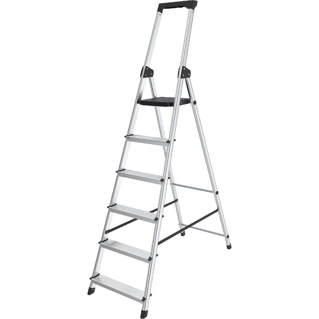 BRASQ - BRASQ ESTAMERLADDER SL600, Aluminium, Silver, 6 étapes