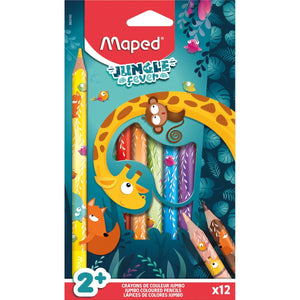 Maped -  kleurpotlood Jungle Fever , etui van 12 stuks, assorti