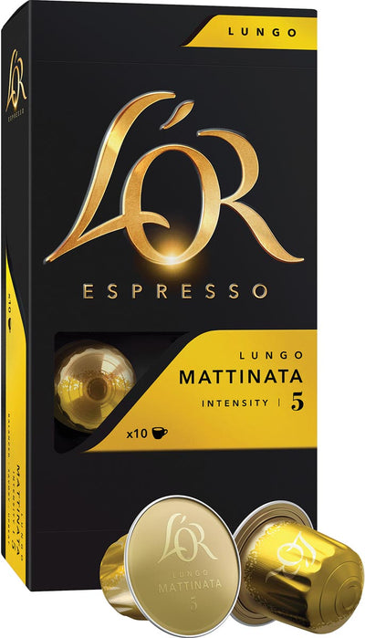Douwe Egberts - Capsules de café L'Or Intensité, Mattinata, paquet de 10