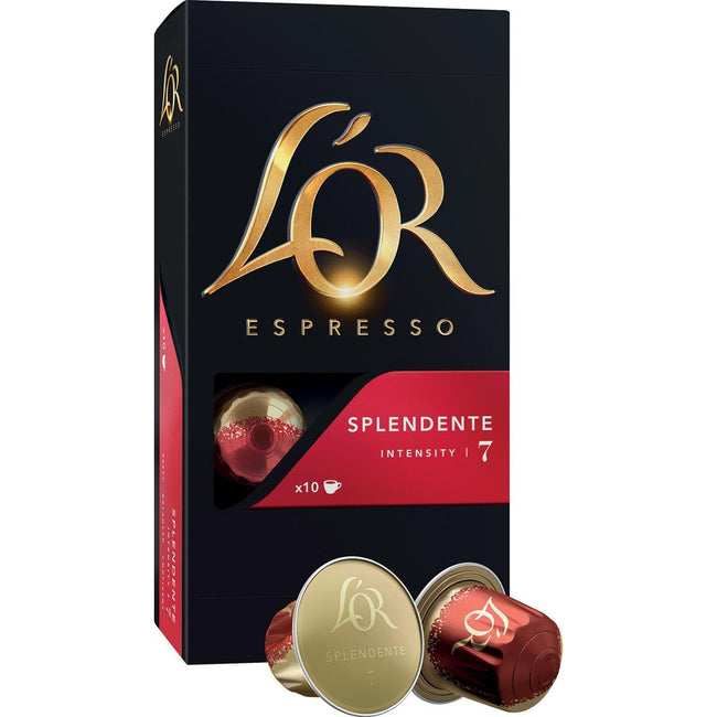 Douwe Egberts - L'or Intensität Kaffeekapseln, Splendente, Packung von 10 Teilen