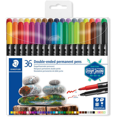 Staedtler - Filzstift Design Journey permanente Doppelspitze 36 Farben