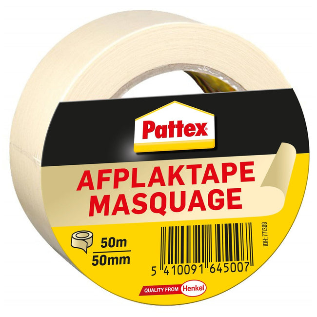 Pattex -  Afplake  50mmx50m creme