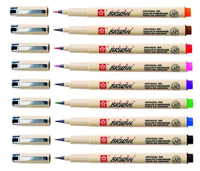 Bruynzeel -  Brushstift  pigma 9st ass | 6 stuks