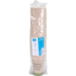 Klika -  koffiebeker bamboepapier 180cc 100 stuks bruin kraft made withe love 1000 stuks (afbeelding 2)