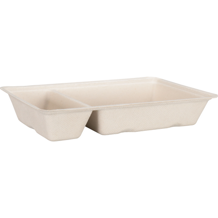 Depa -  Bak, Bagasse (suikerrietpulp), A20, snackbak, 205x120x36mm, naturel, 600 stuks