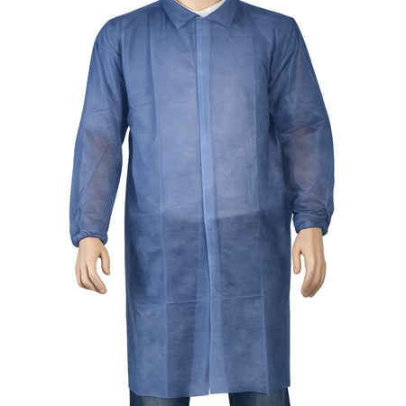 ComFort -  Bezoekersjas, XL, klittenband, PP, blauw, 50 stuks