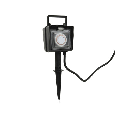 Decoris -  Stekker lumineo pvc outdoor met timer